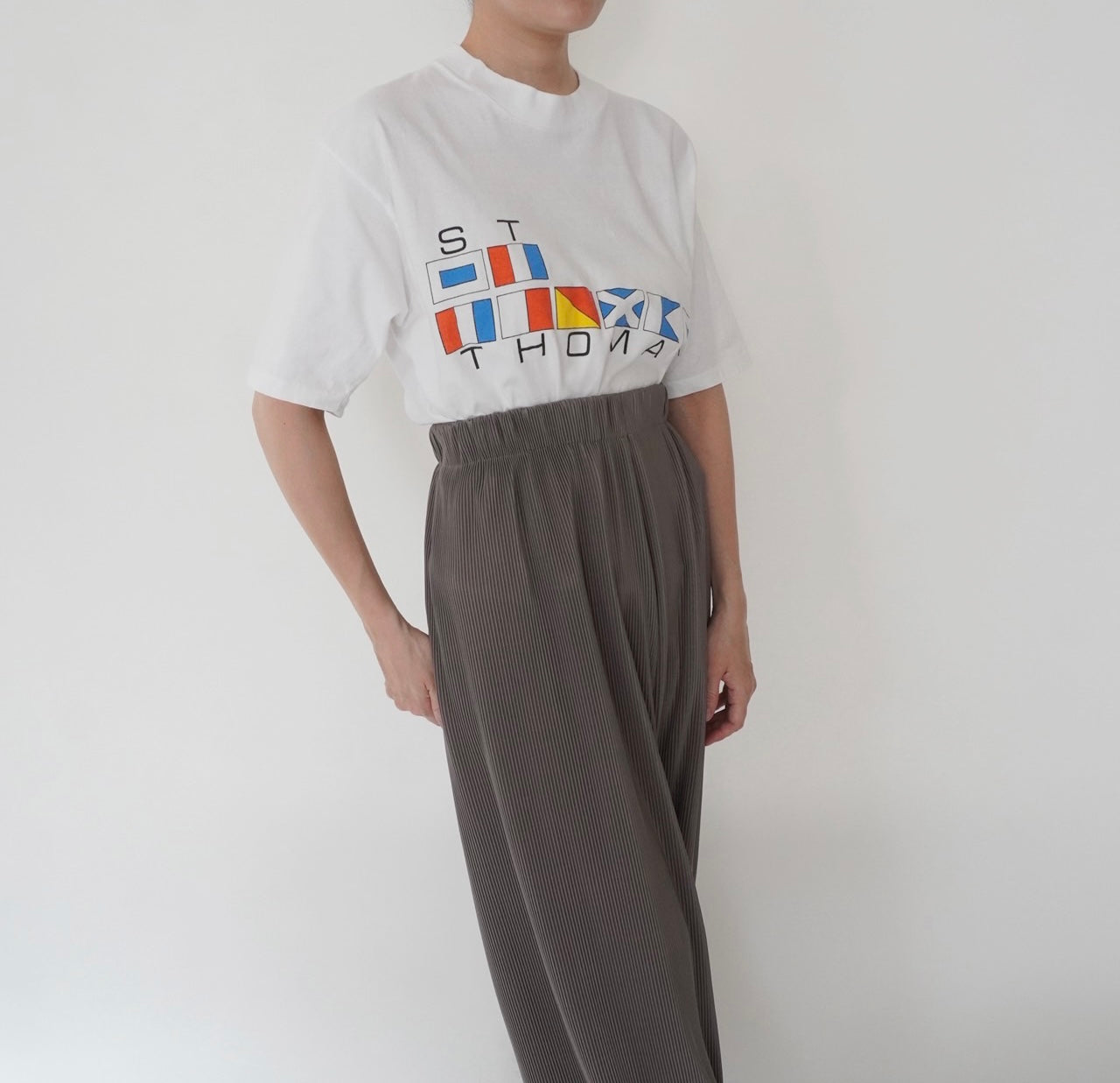 90s Printed Cut Off T-shirt Made in USA