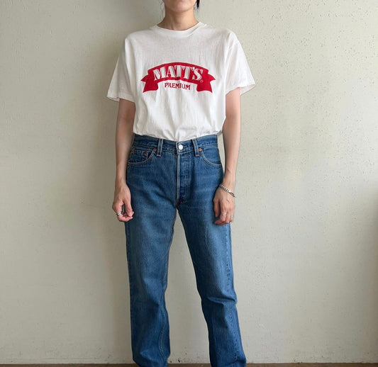 90s "Matt's Premium"  Printed T-shirt
