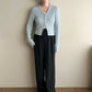 90s Ribbed Cardigan Made in USA