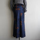 90s Printed Velor Skirt Made in Italy