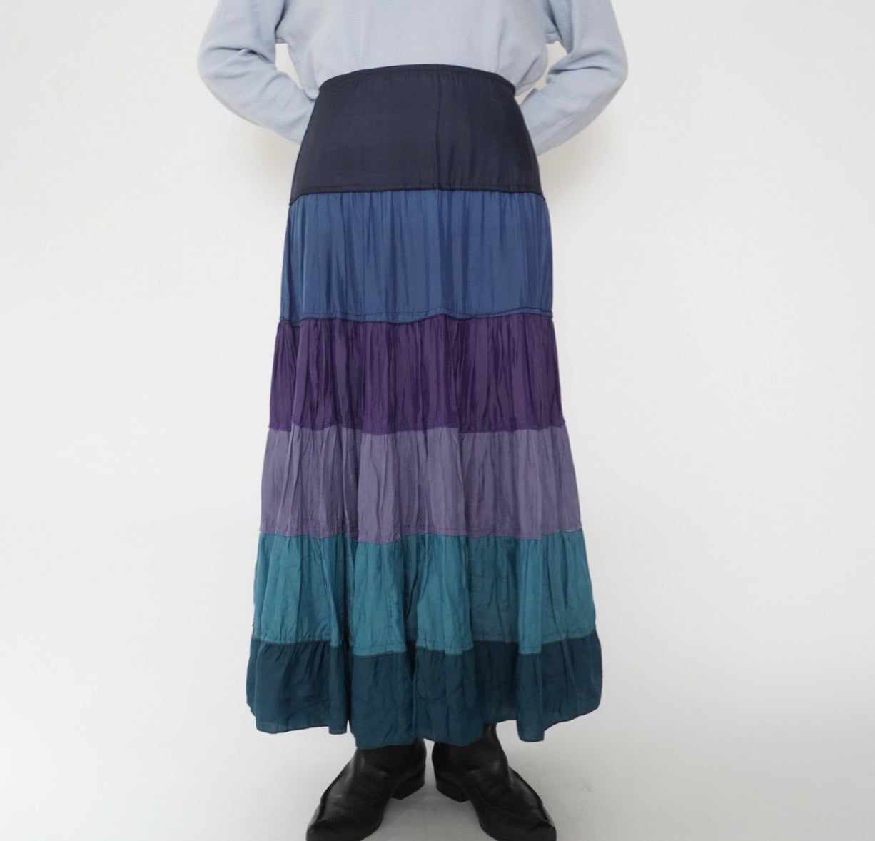 90s Striped Design Skirt Made in Italy