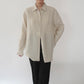 90s Beige Linen Shirt