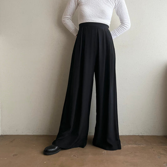 90s Silk Wide Pants