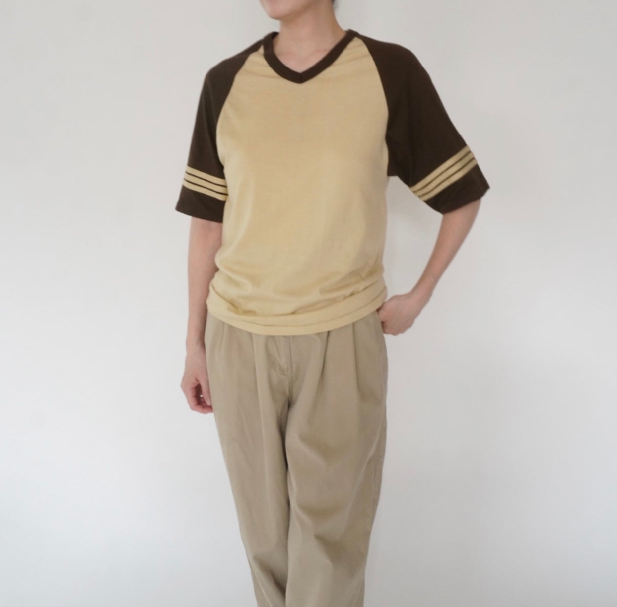 80s Two Tone T-shirt Made in USA