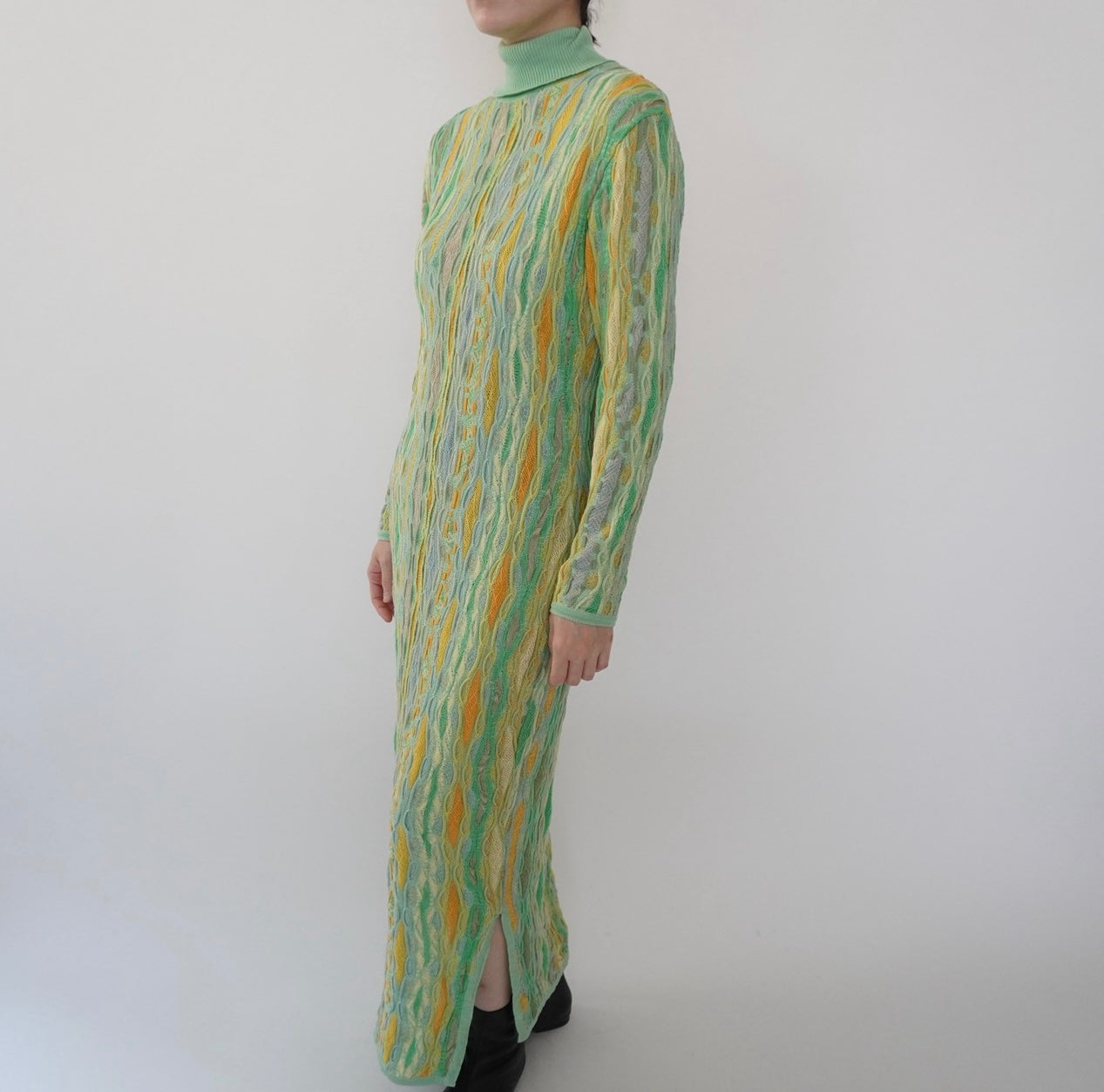80s Design Cotton Knit Dress Made in Australia