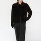90s "J.CREW" Velour Zip Shirt