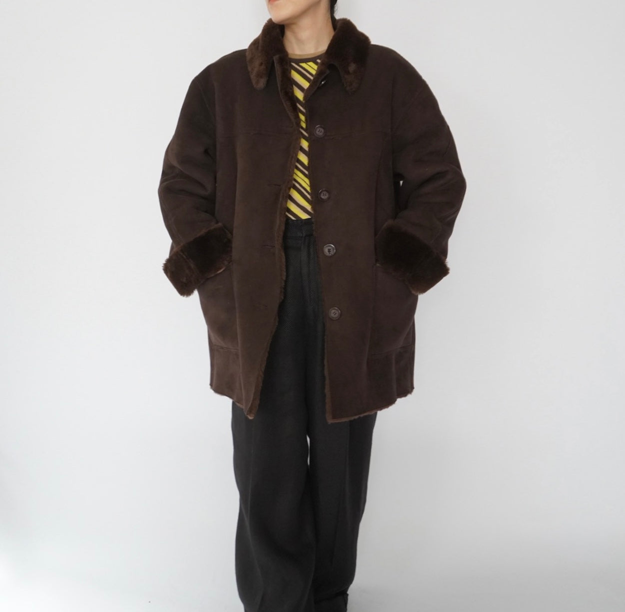 90s Faux Shearling Jacket