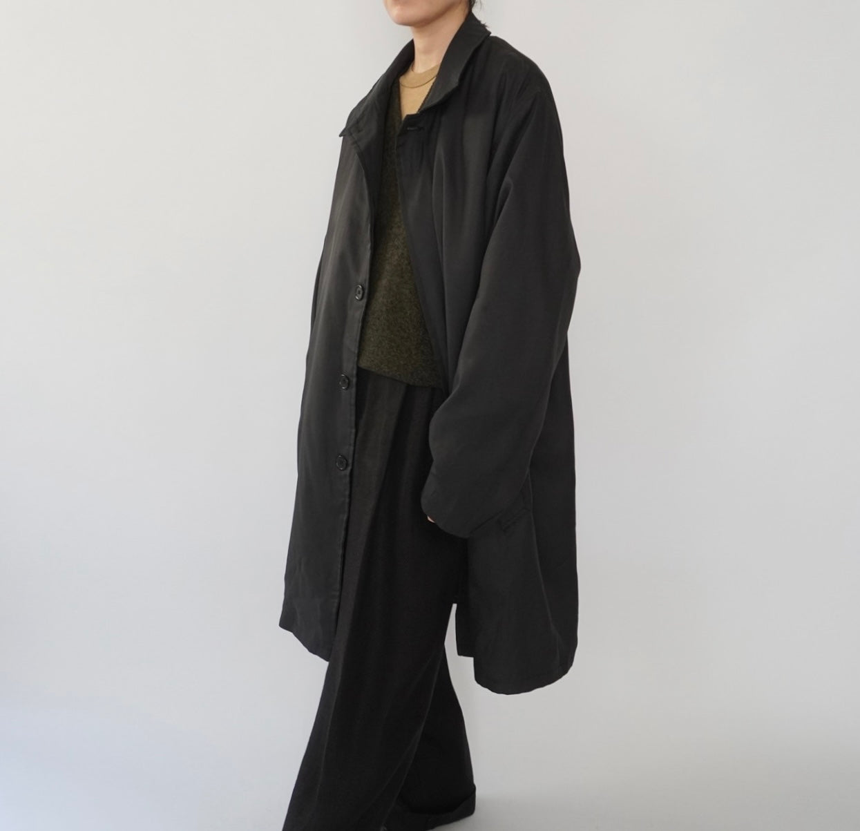 90s Black Light Coat