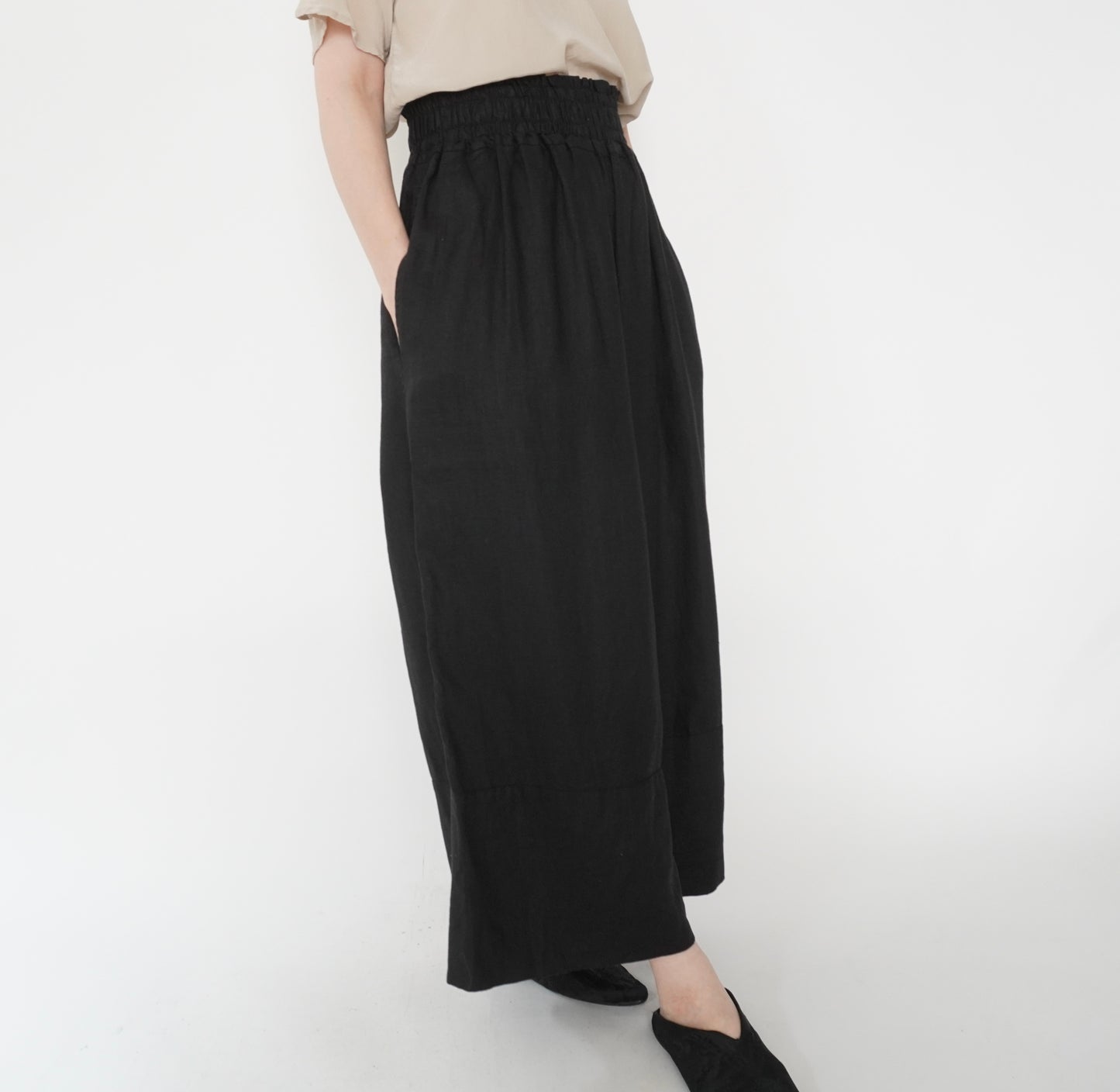 Cropped Wide Pants