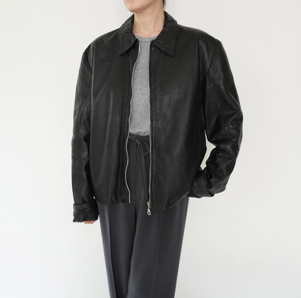 90s Leather Jacket Made in Italy