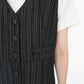 80s Striped Sleeveless Dress Made in USA