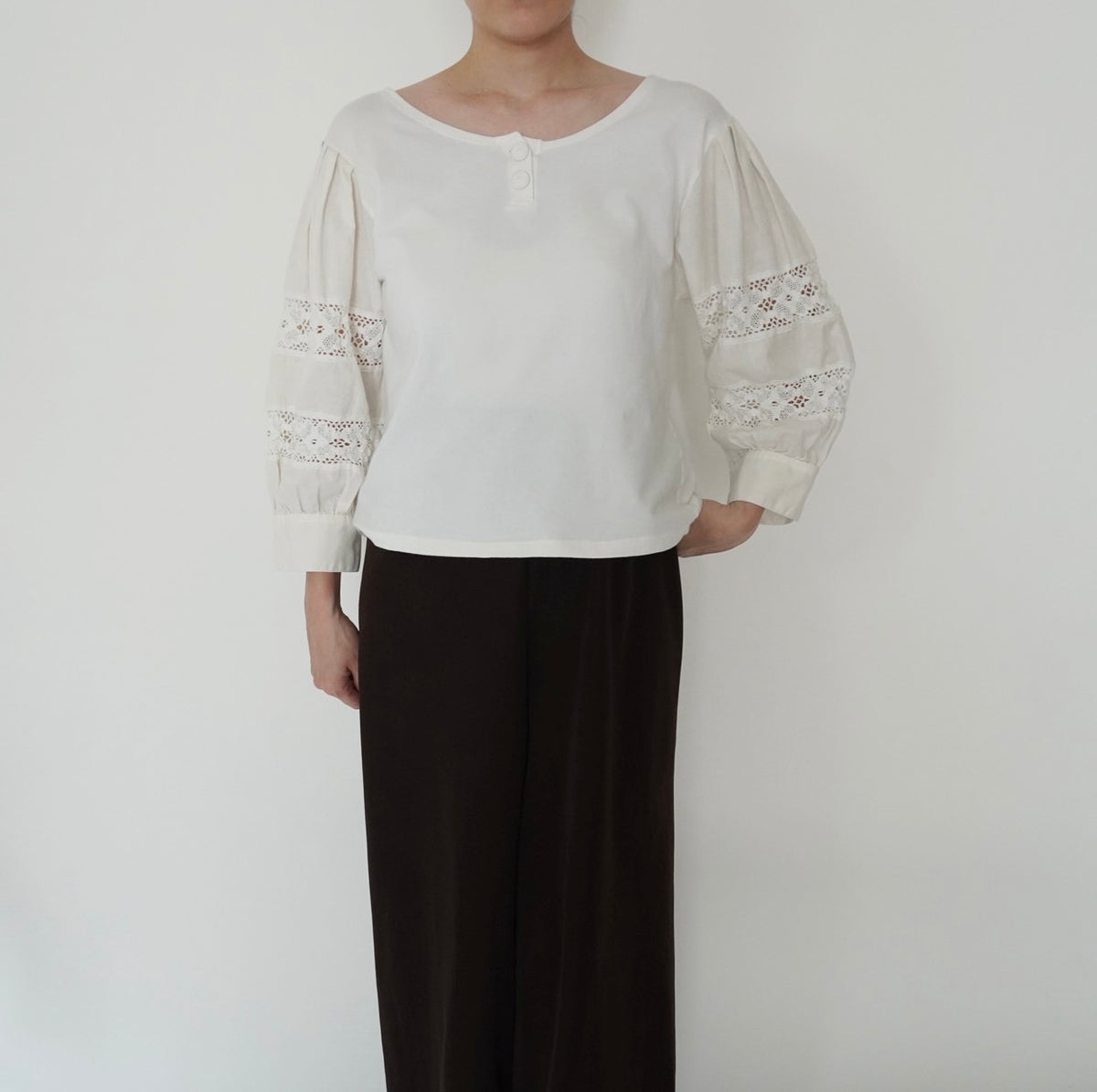 90s EURO Lace Design Top