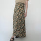 80s Floral Print Skirt Made in USA