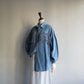 90s Fringe Design Denim Shirt Made in USA