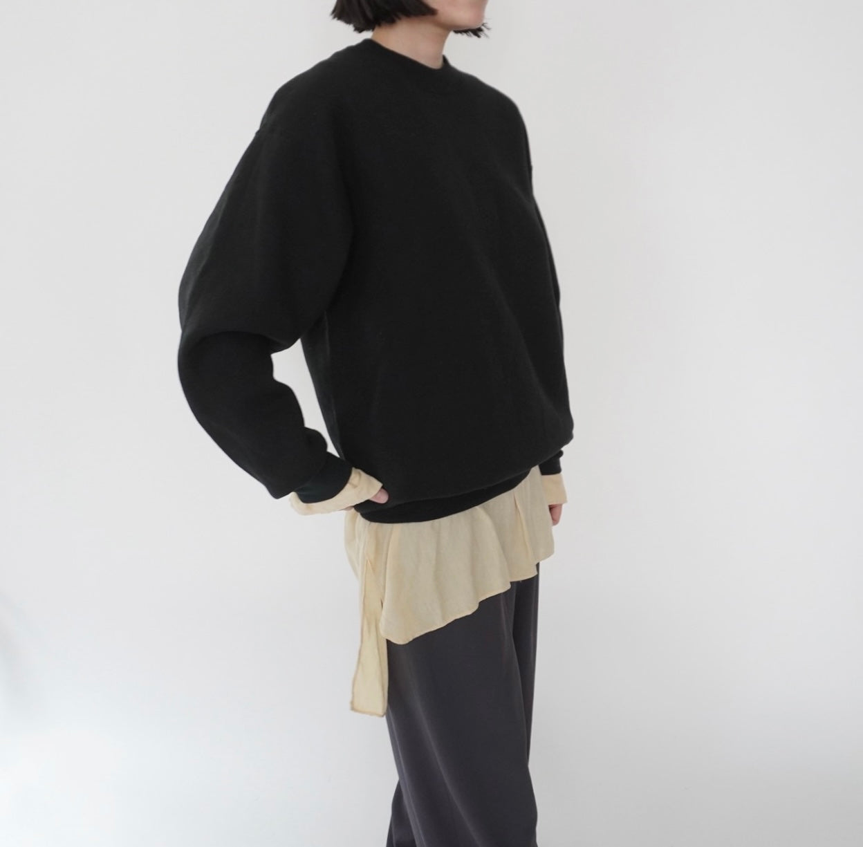 90s Black Sweater Made in USA