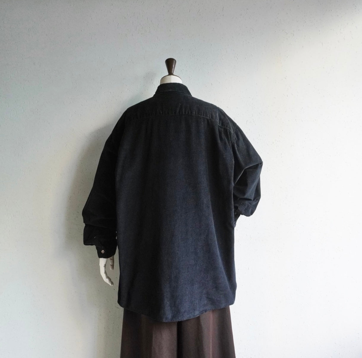 90s Black Corduroy Shirt