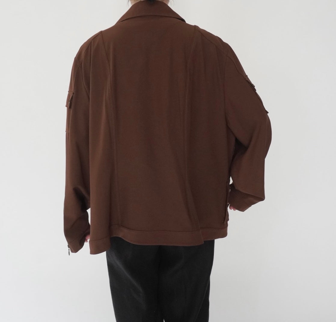 90s Design Brown Jacket
