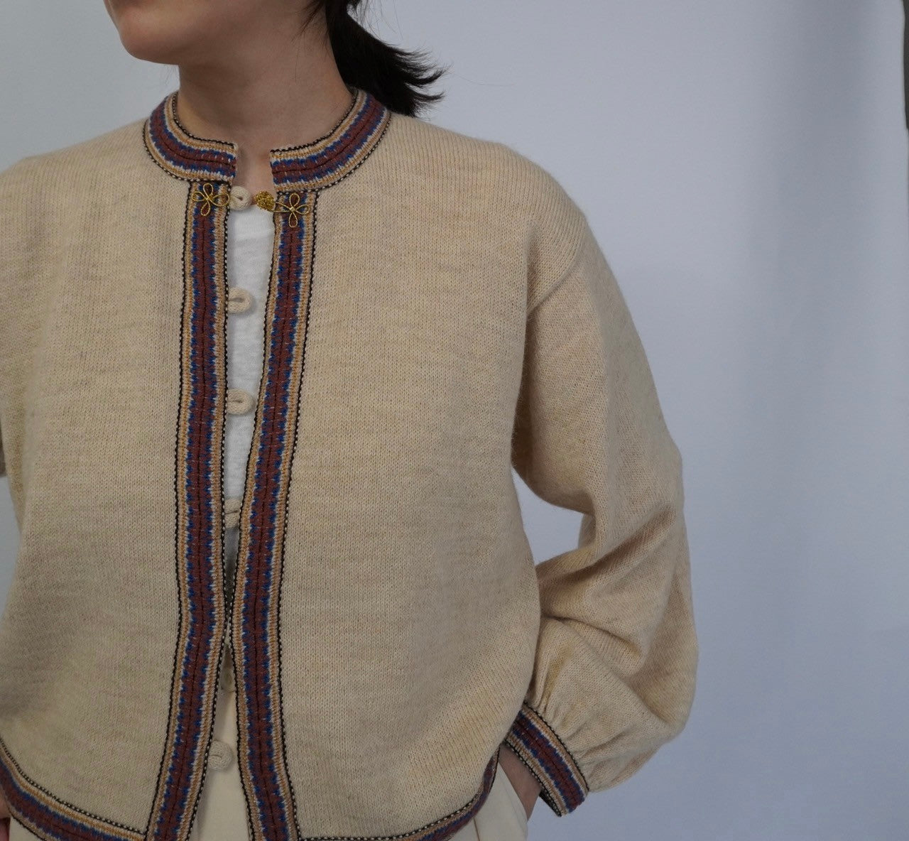 70s Alpaca Knit Cardigan