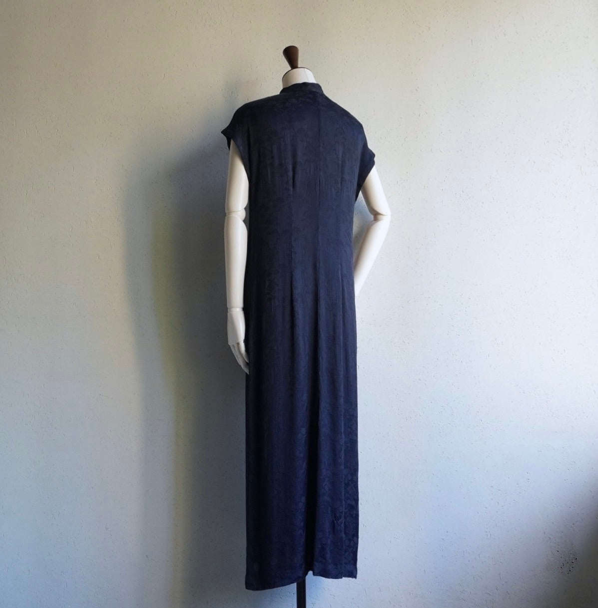 90s Rayon Asian Design Dress Made in USA