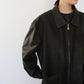 90s Leather × Nylon Jacket