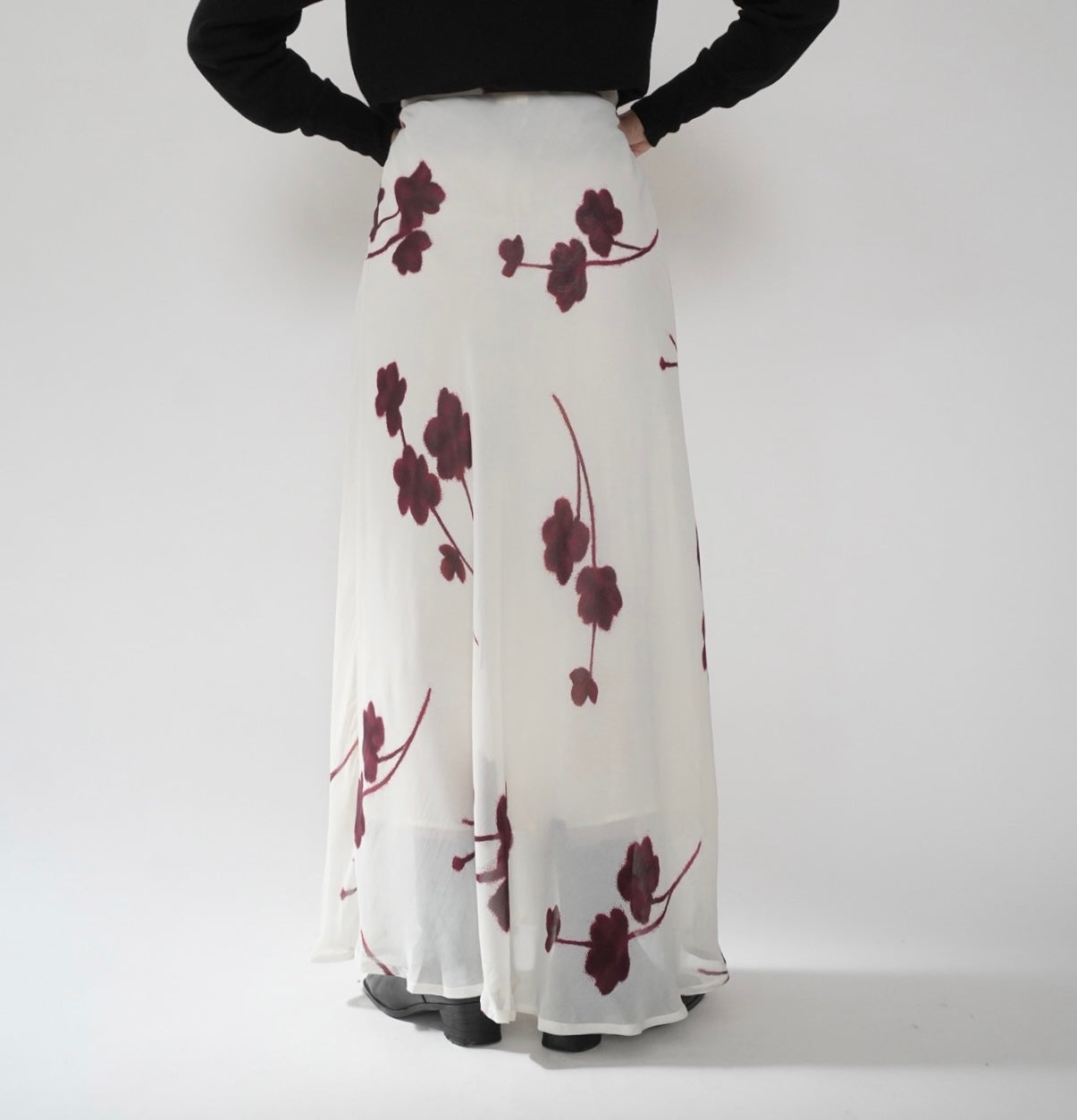90s EURO Printed Skirt