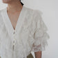 80s Lace Design Blouse