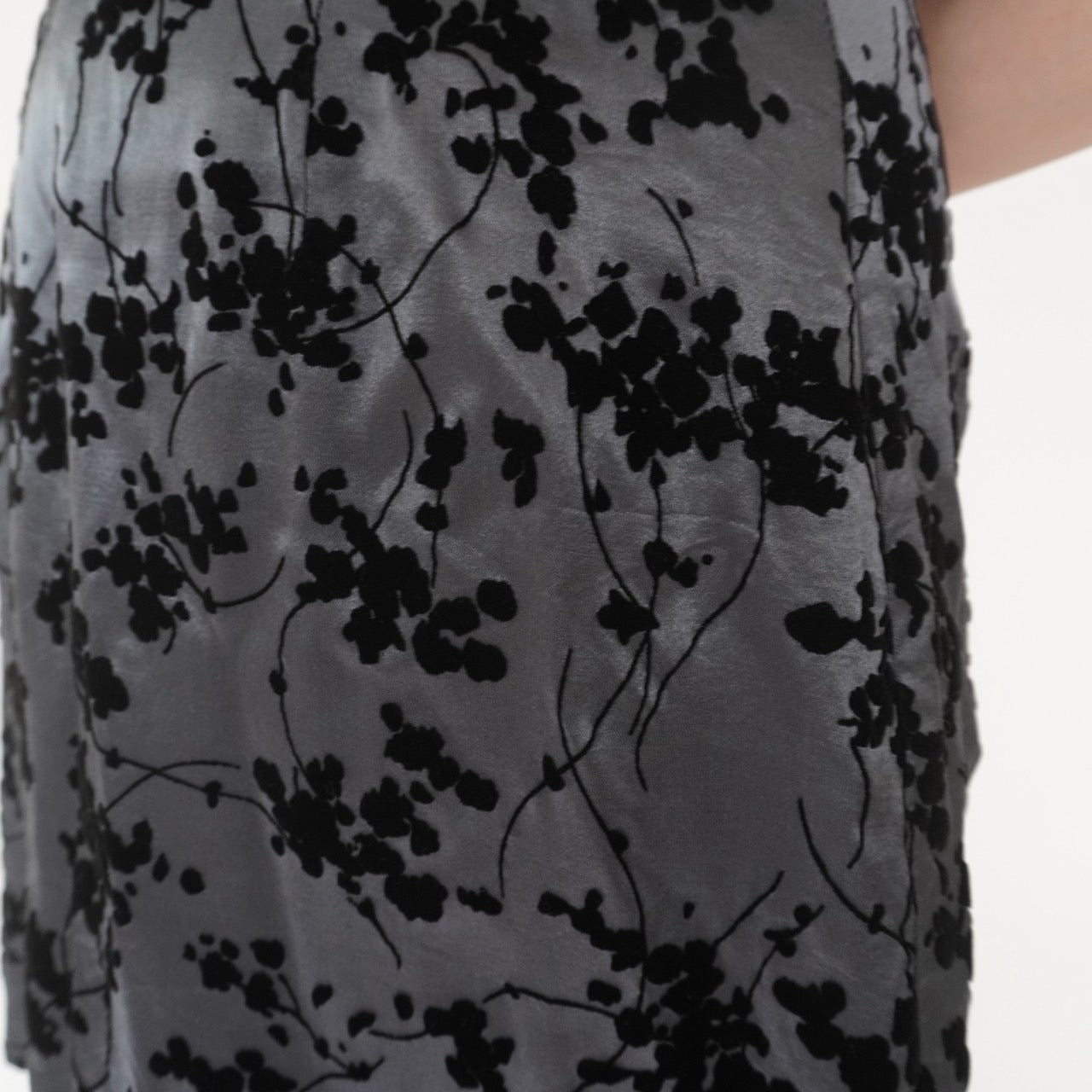 90s Flocky Pattern Skirt  Made in USA