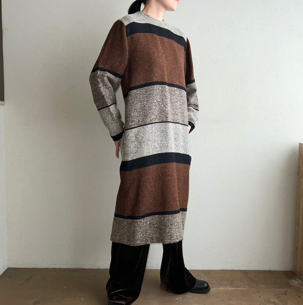 80s "annalisa ferro" Wool Dress Made in Italy