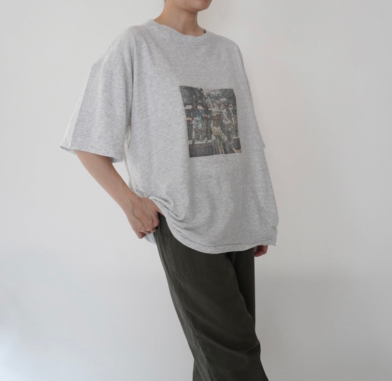 90s Photo Printed T-shirt Made in USA