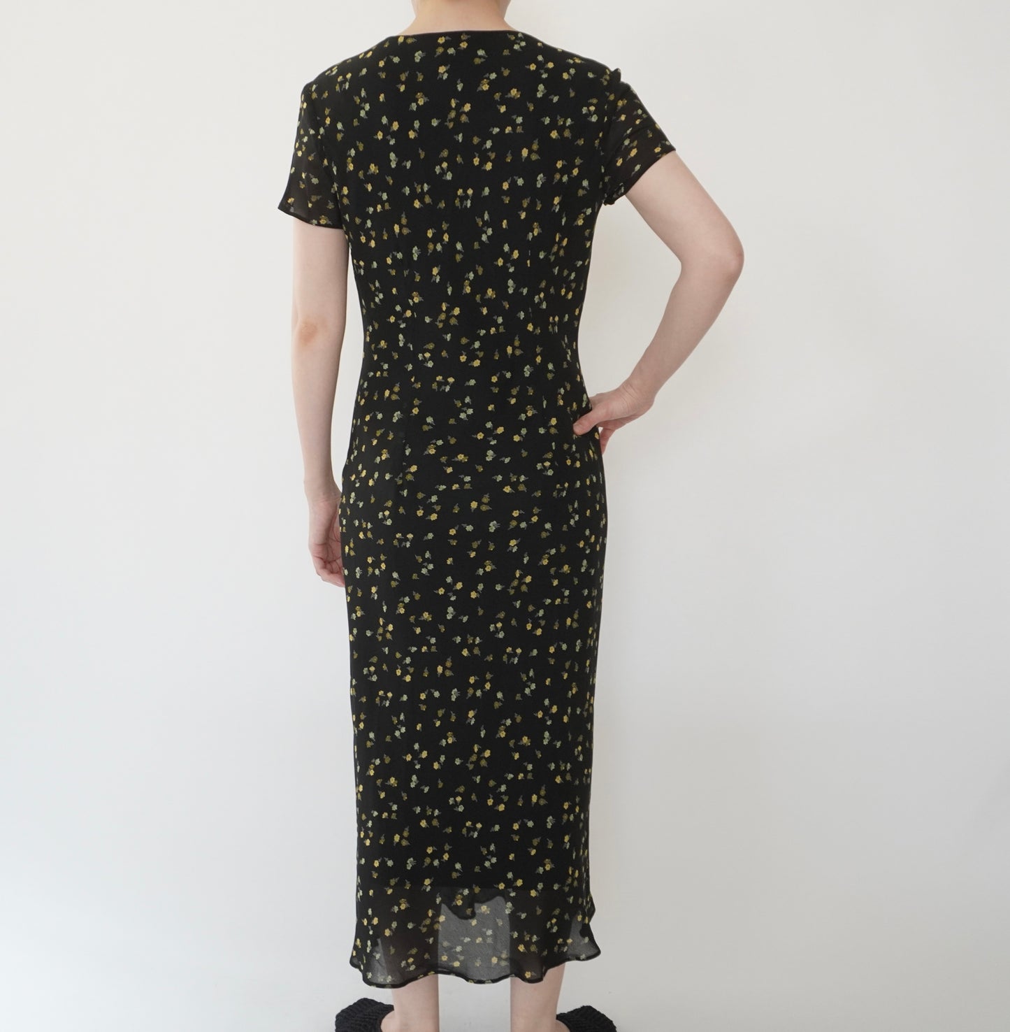 90s EURO Printed Dress