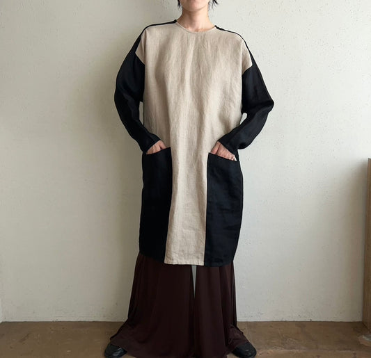 90s "YEOHLEE" Linen Dress Made in USA