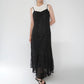 90s EURO Lace Design  Maxi Dress