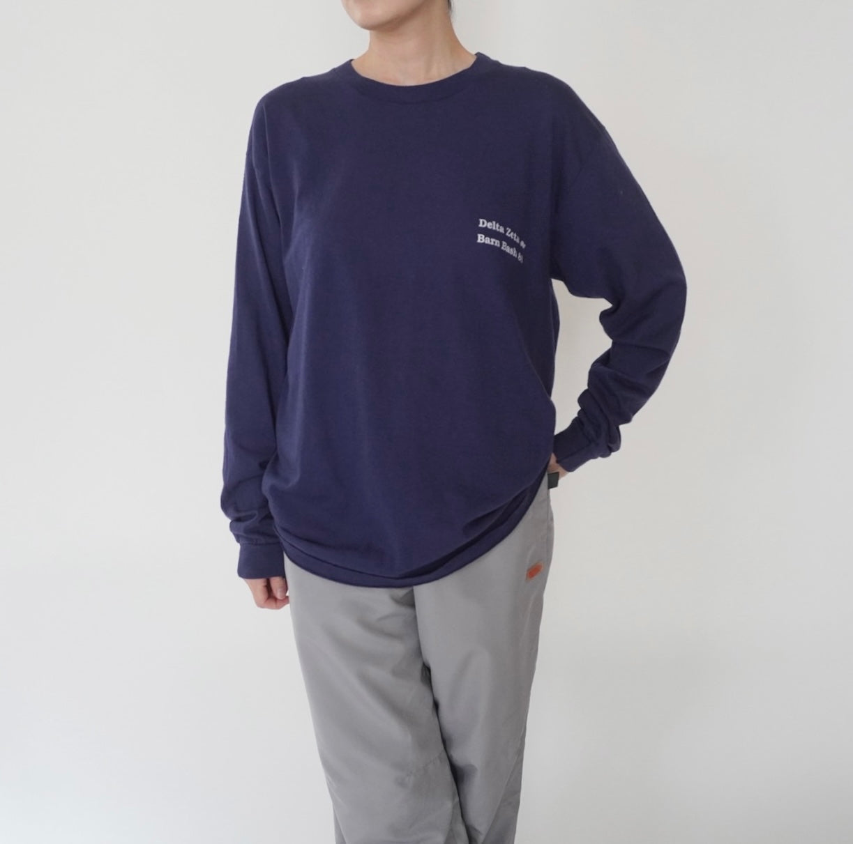 80s Printed Long T-shirt Made in USA