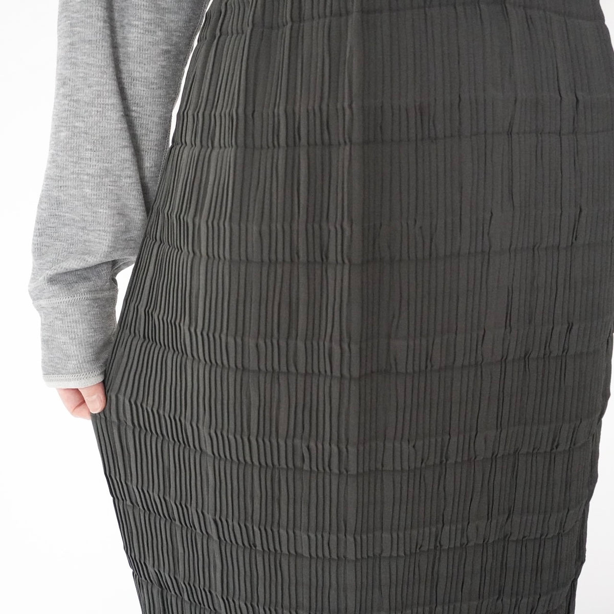 90s Pleated Maxi Skirt Made in USA