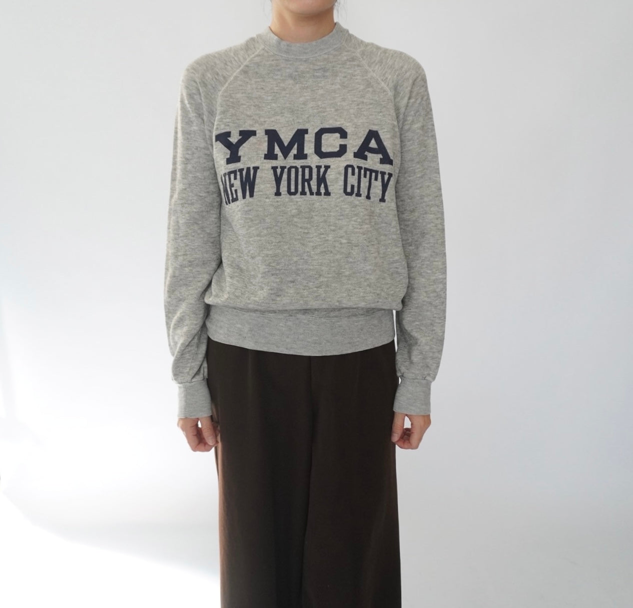 80s YMCA Printed Sweater Made in USA
