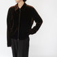 90s "J.CREW" Velour Zip Shirt