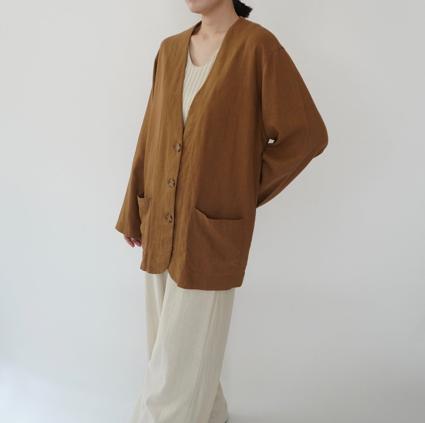 90s Design Linen Jacket