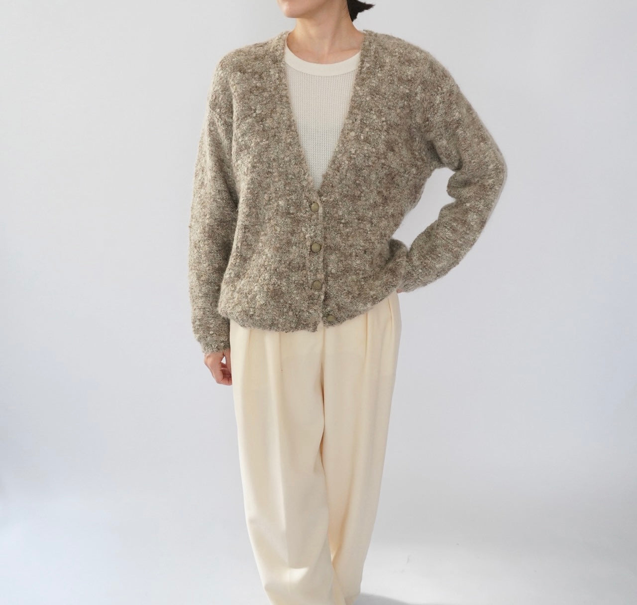 90s Mix Mohair Knit Cardigan