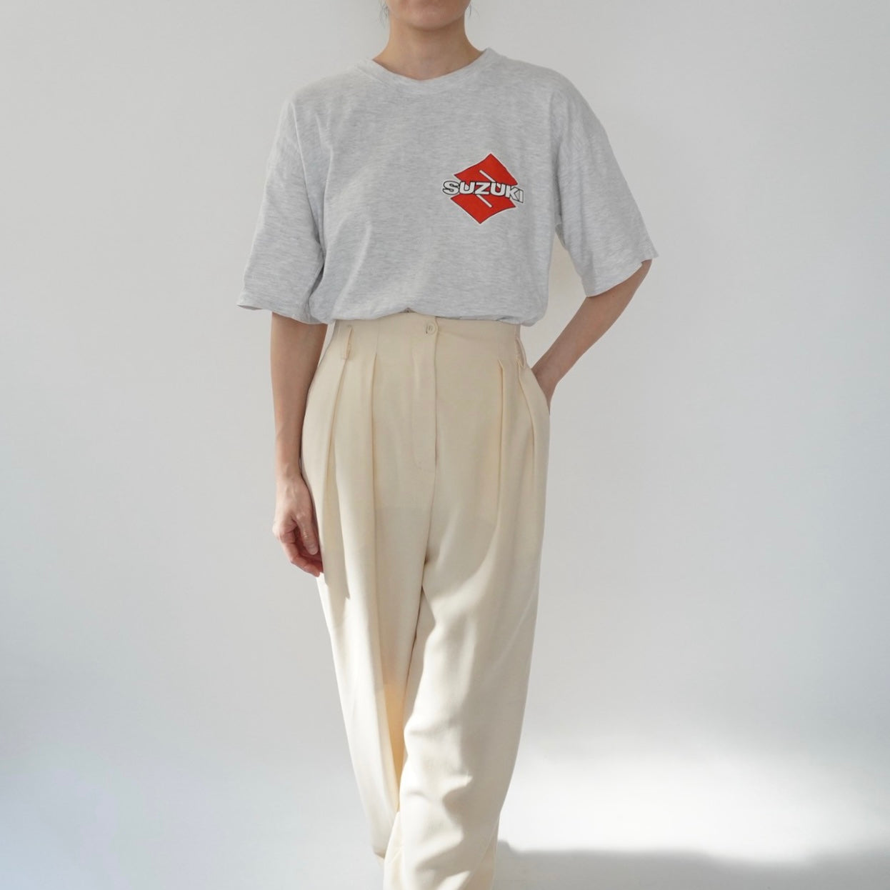 90s "SUZUKI" Printed T-shirt