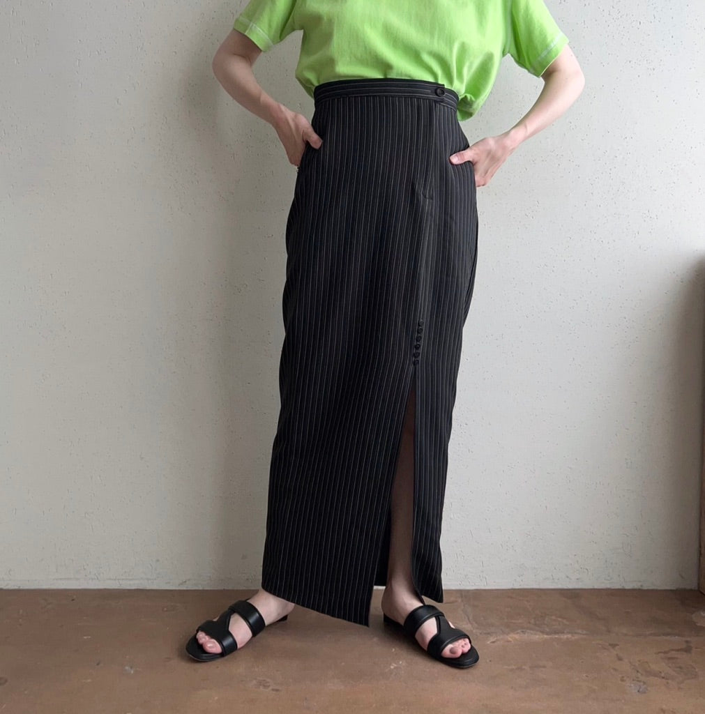 90s Striped Maxi Skirt