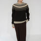 80s Hand Knitted in Peru Alpaca Wool Knit