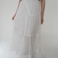 90s Cotton Lace Design Skirt Made in Italy
