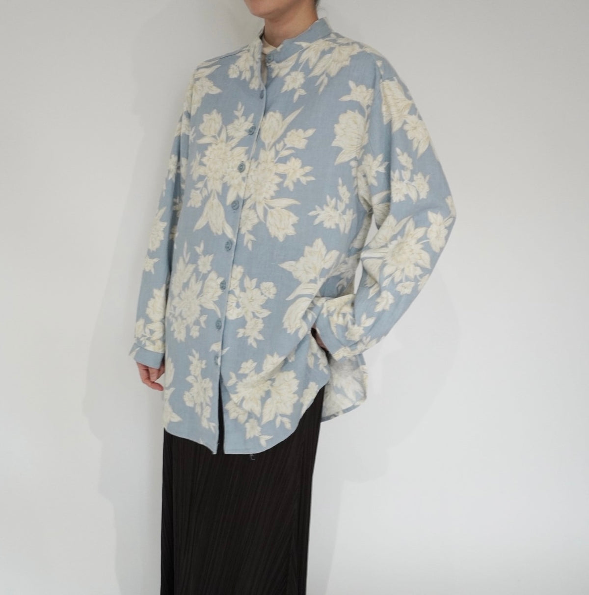 90s Flower Pattern Shirt Made in USA