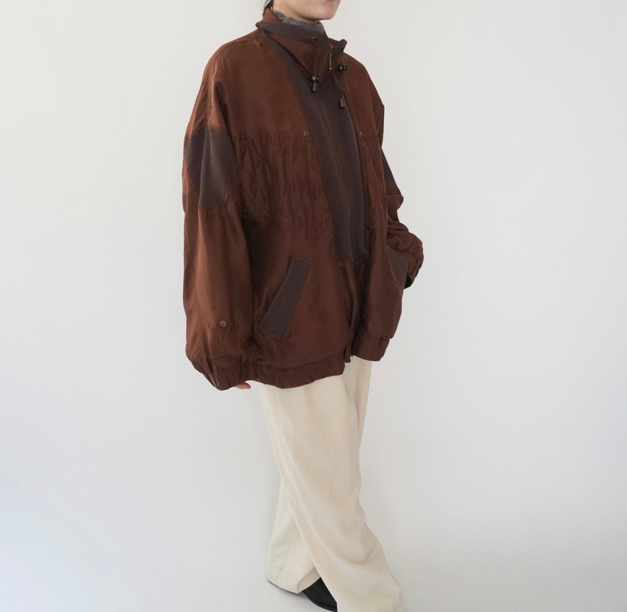 90s Silk Design Light Jacket