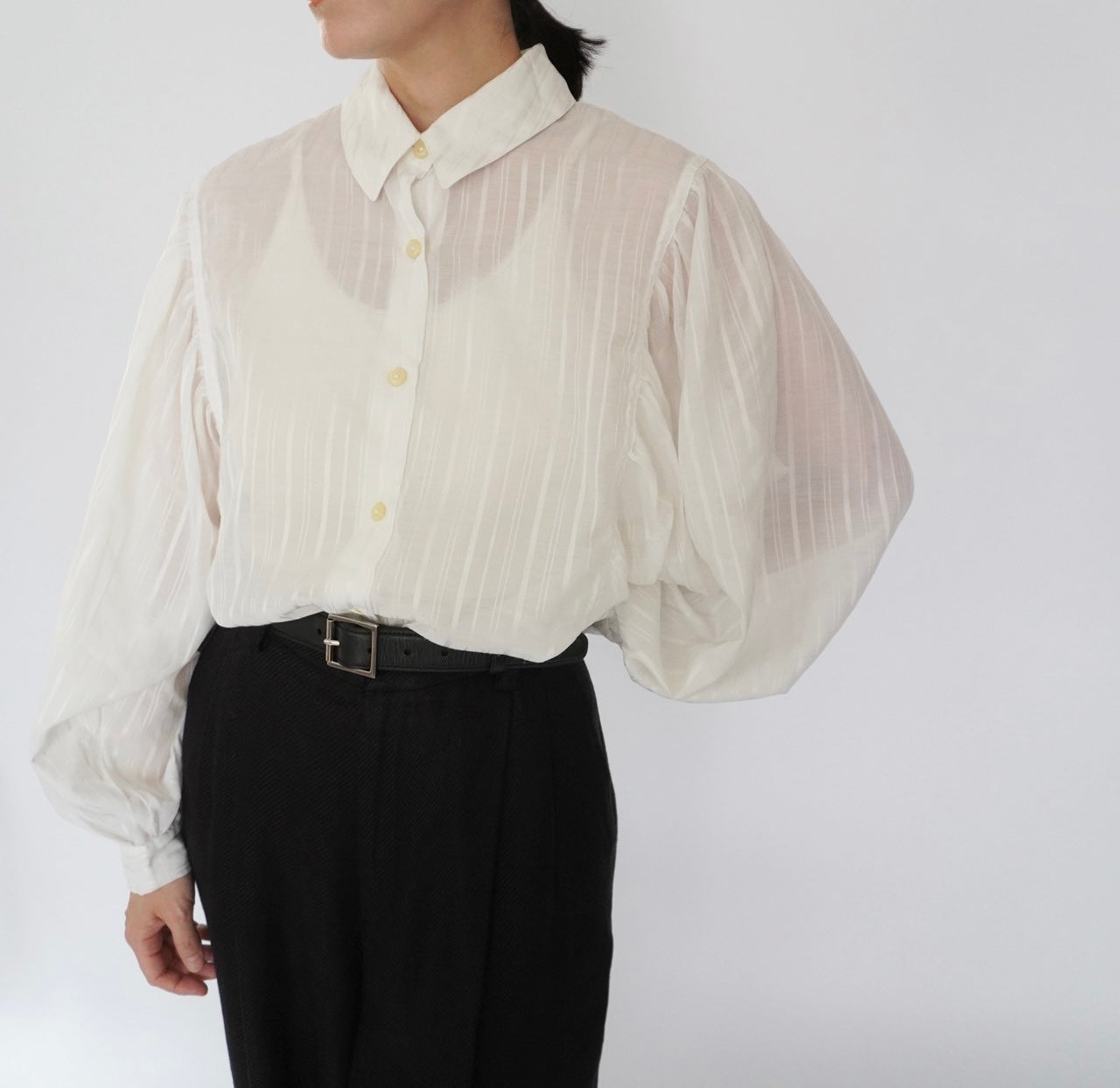 90s Sheer Shirt Made in Italy