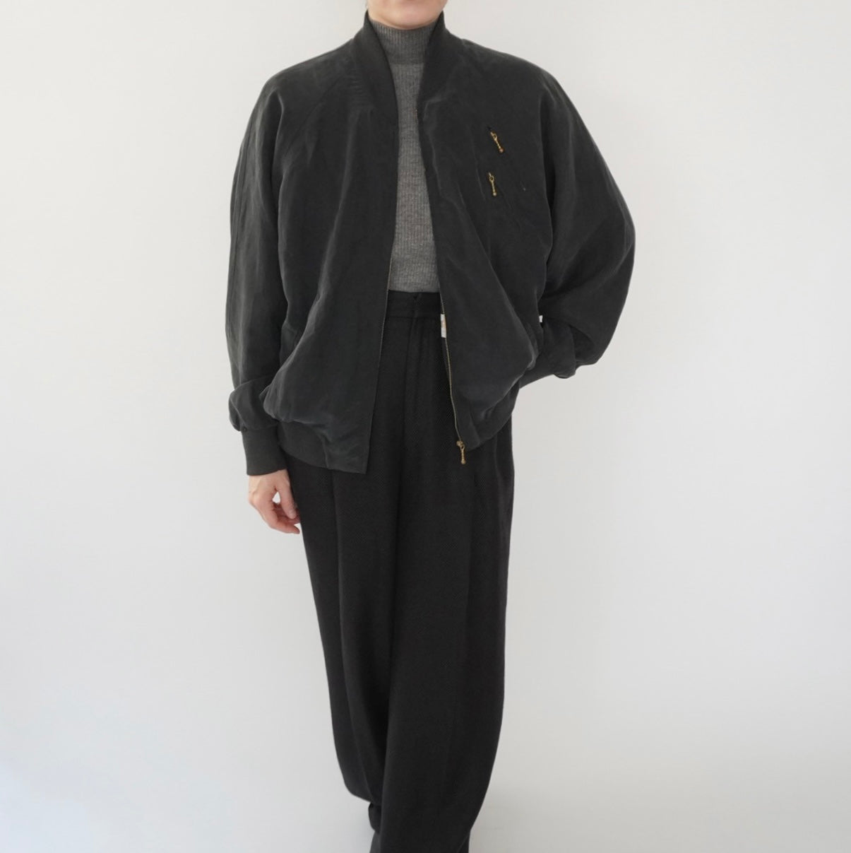 90s EURO Silk Design Light Jacket