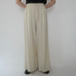 Ivory Linen Wide Pants
