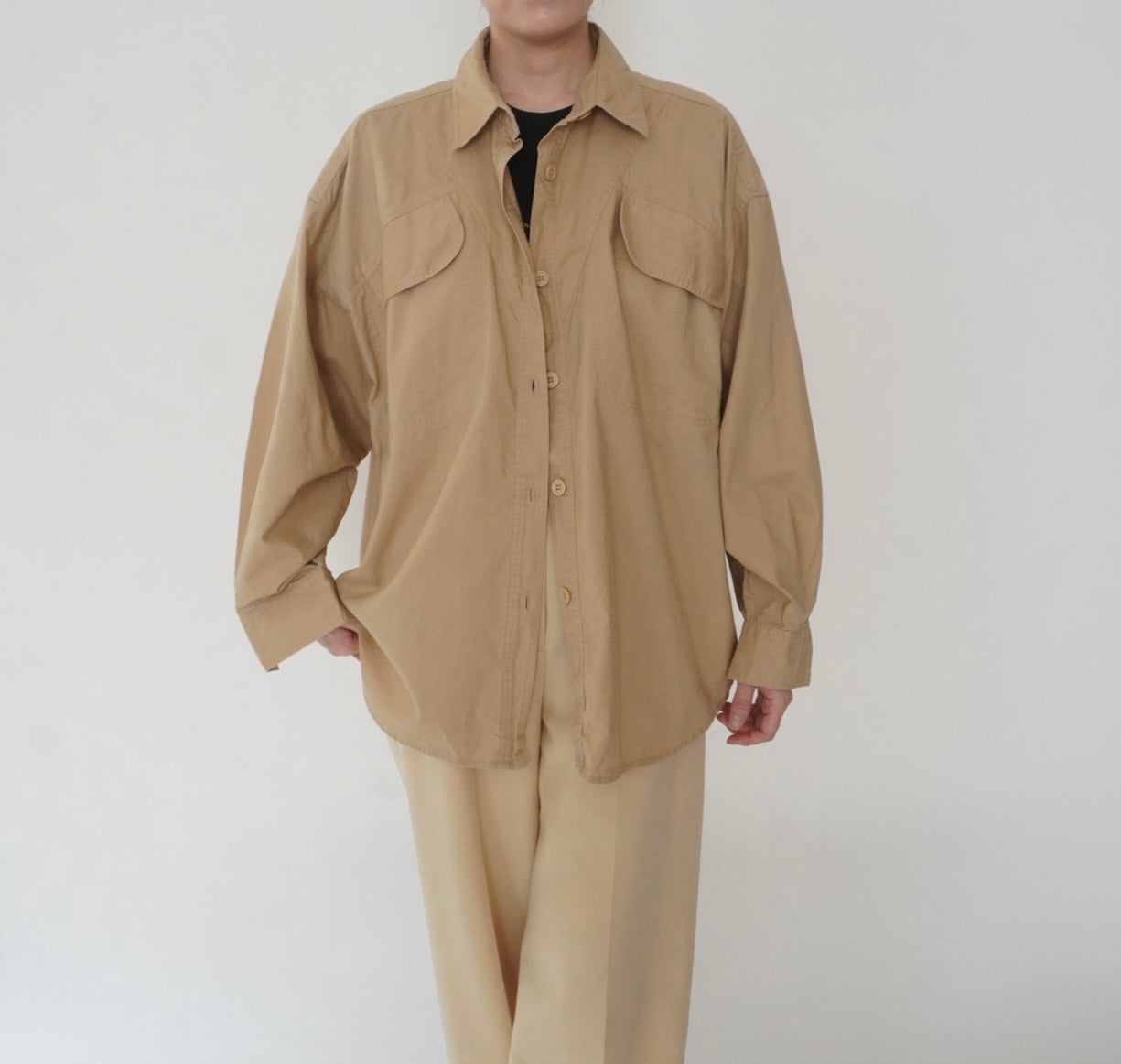 90s Cotton Design Shirt