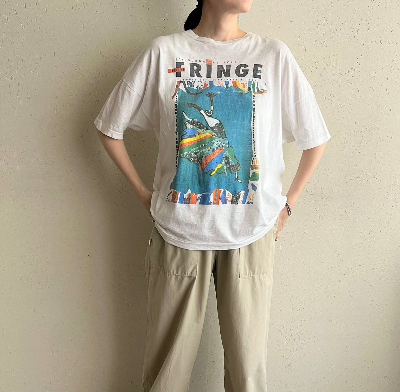 90s " Edinburgh Festival Fringe” Printed T-shirt