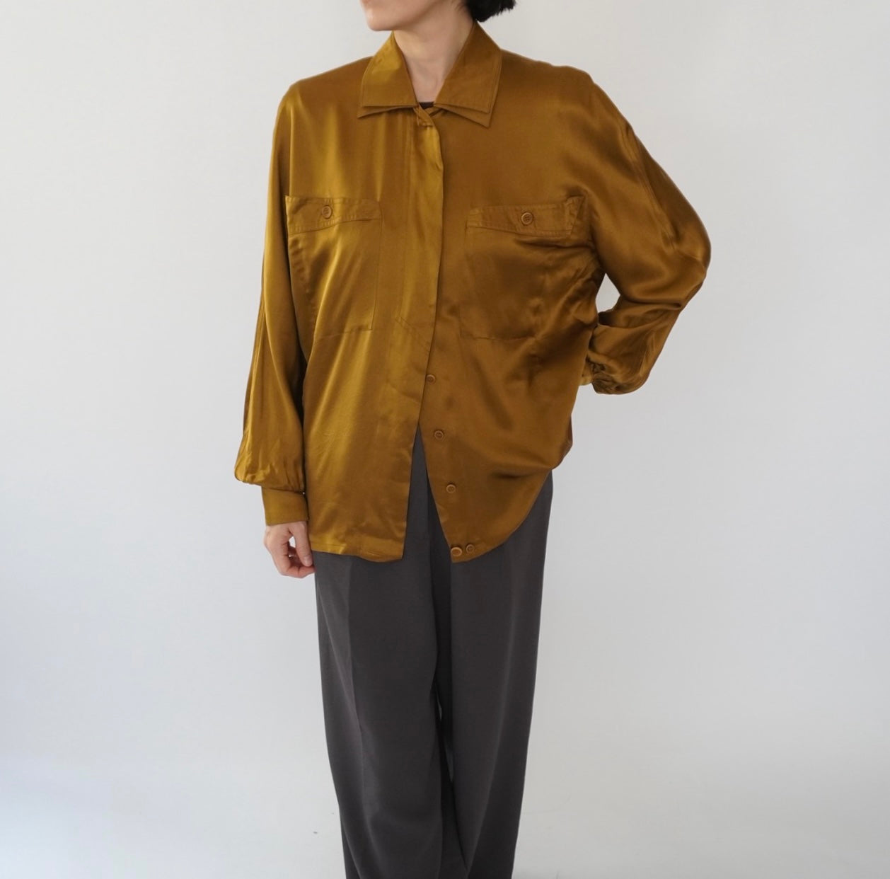 80s "ESCADA" Silk Shirt Made in Italy